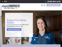 Tablet Screenshot of integritychiro318.com